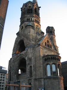 This part of a chruch seems to be the only thing that was left standing after WW II