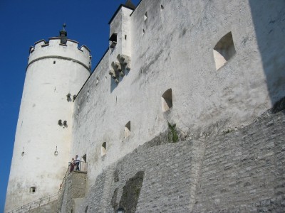 Hohensalzburg Fortress up close.