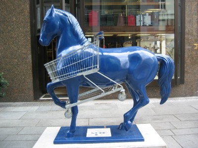 These decorated horses were all over Vienna.  I never found out what the hell they were for.